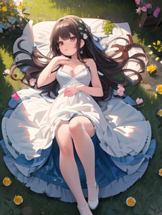 轻盈如梦：小女孩舞动裙摆的美妙瞬间